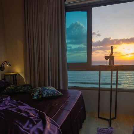 Panoramic Sea View Luxury Suite Netanja Exterior foto