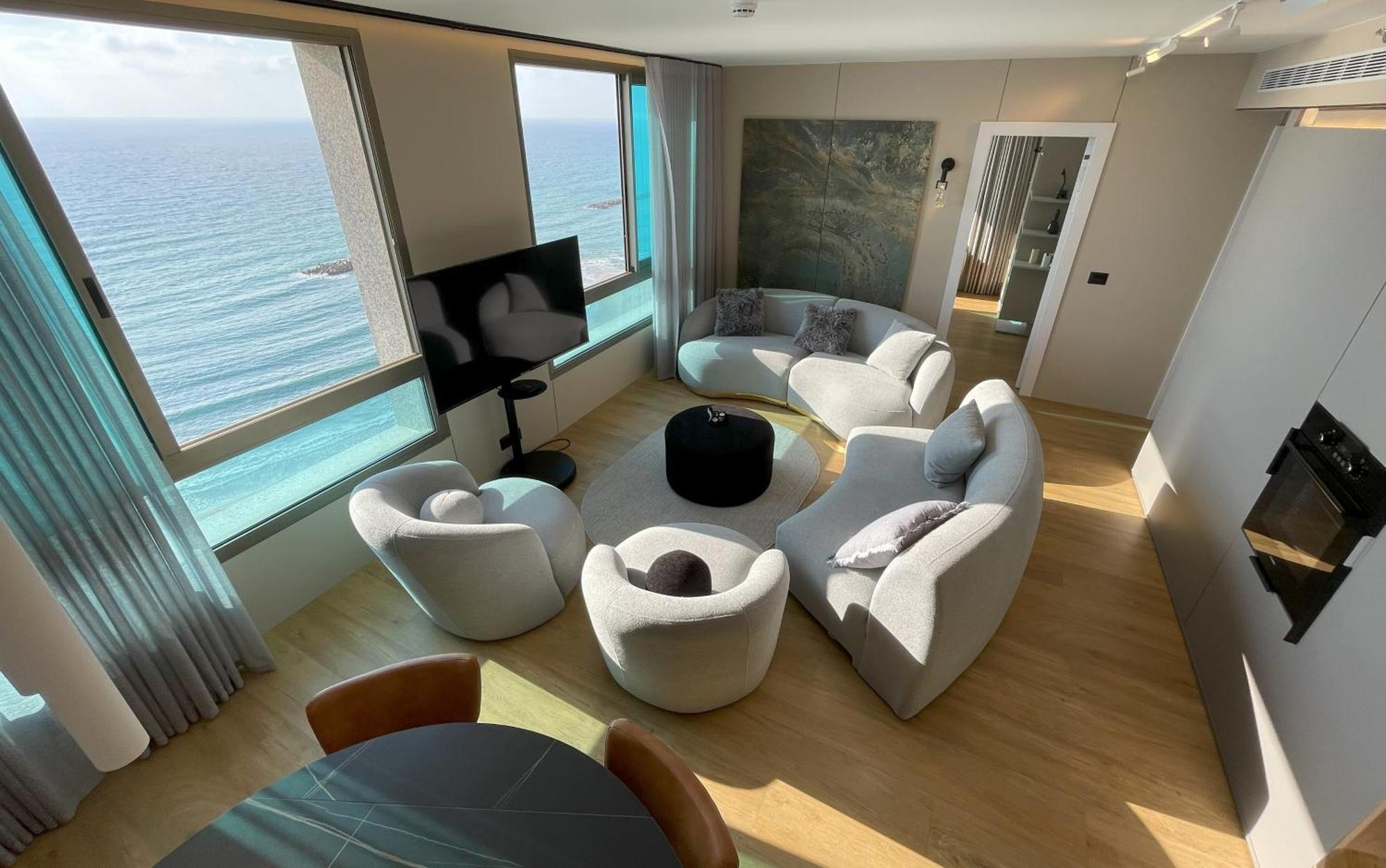 Panoramic Sea View Luxury Suite Netanja Exterior foto